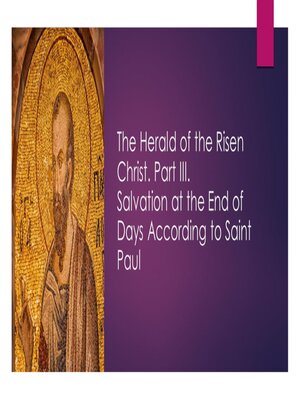 cover image of The Herald of the Risen Christ. Part III.